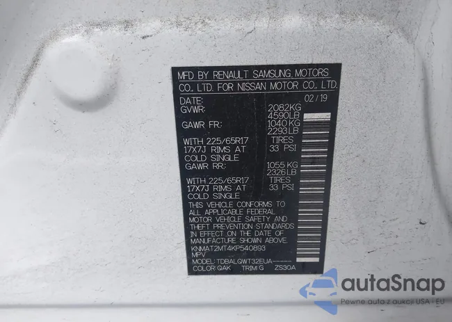 KNMAT2MT4KP540893: 43839226