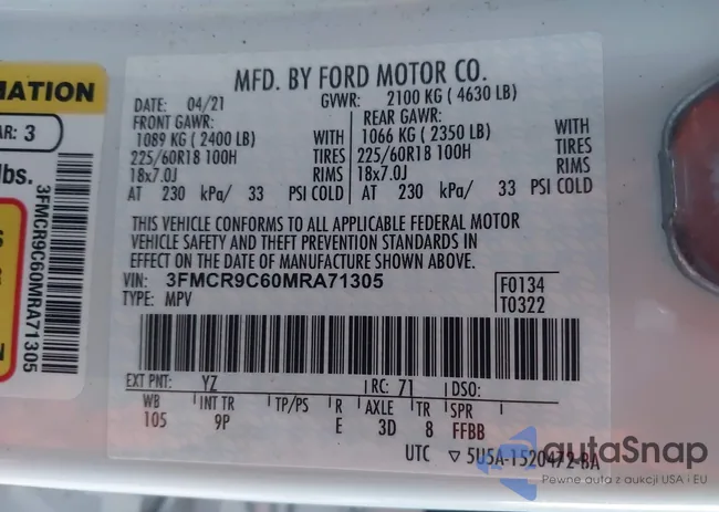 3FMCR9C60MRA71305: 43838707