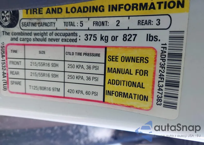 1FADP3F24FL347383: 43838825