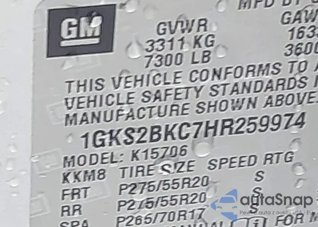 1GKS2BKC7HR259974: 43840140