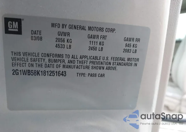 2G1WB58K181251643: 43840424