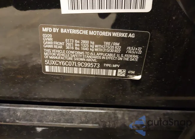 5UXCY6C07L9C99573: 43839782