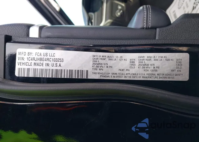 1C4RJHBG4RC103253: 43841153