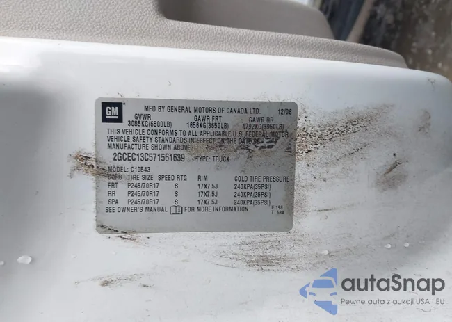 2GCEC13C571561639: 43841308