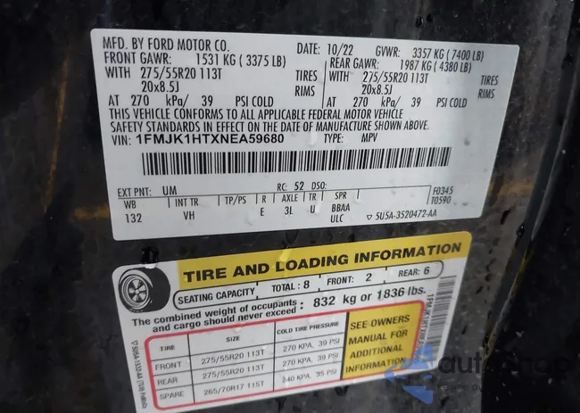 1FMJK1HTXNEA59680: 43841458