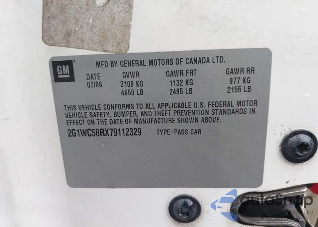 2G1WC58RX79112329: 43841460