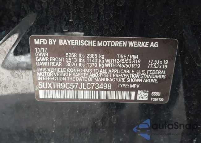 5UXTR9C57JLC73498: 43840567