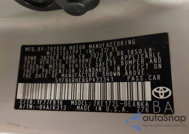 5YFBURHE6GP433341: 43842028