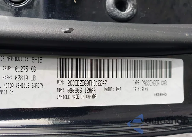 2C3CDZBG0FH912247: 43841726