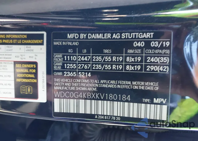 WDC0G4KBXKV180184: 43842964