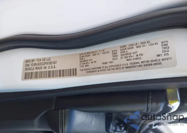 1C4RJKDG3P8783107: 43843310