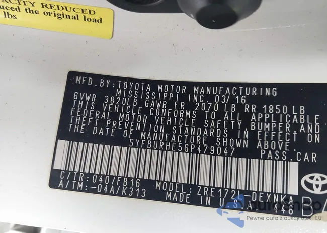 5YFBURHE5GP479047: 43843362