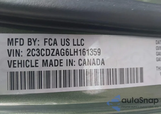2C3CDZAG6LH161359: 43843368
