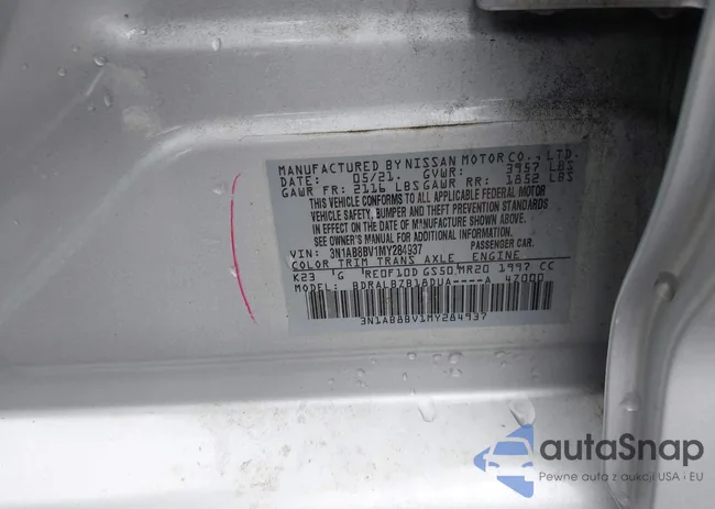 3N1AB8BV1MY284937: 43842779