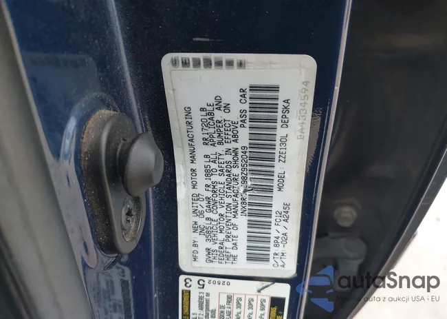 1NXBR32E98Z952049: 43842813