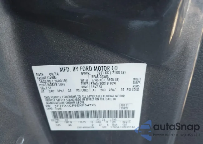 1FTFX1CF9EKF54726: 43842890