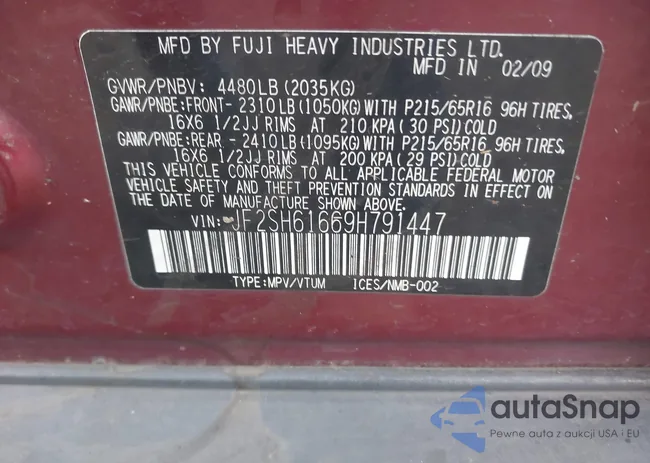 JF2SH61669H791447: 43843940