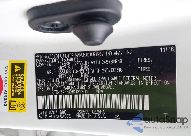 5TDKZRFHXHS189801: 43844097