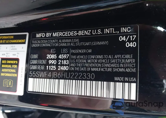 55SWF4JB6HU222330: 43844366