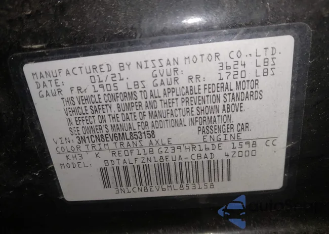 3N1CN8EV6ML853158: 43843731