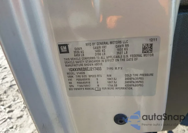 1GKKVNED6CJ217493: 43843740