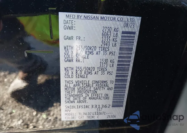 5N1DL1FS1RC331362: 43843863