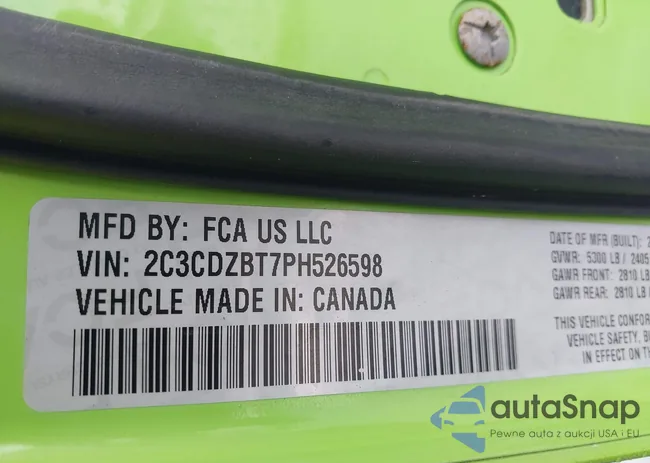 2C3CDZBT7PH526598: 43844938