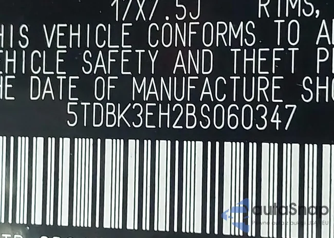 5TDBK3EH2BS060347: 43844992