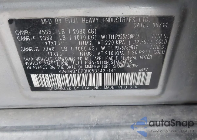 4S4BRBHC5B3429141: 43845040