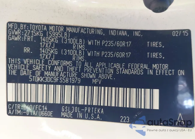 5TDKK3DC9FS581979: 43845081