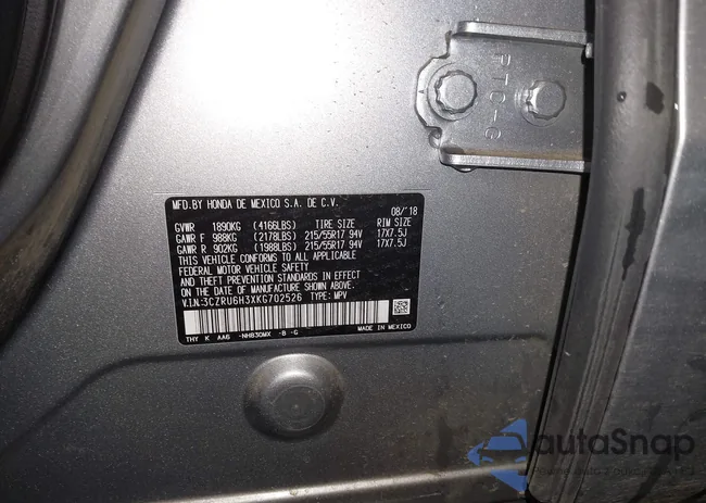 3CZRU6H3XKG702526: 43845095