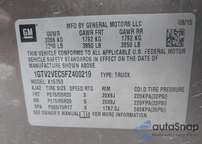 1GTV2VEC5FZ400219: 43845104