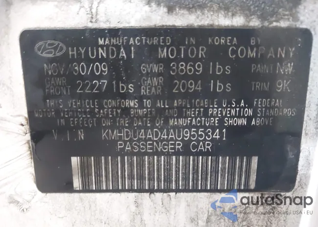 KMHDU4AD4AU955341: 43845154