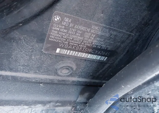 WBAKB83519CY62645: 43845162