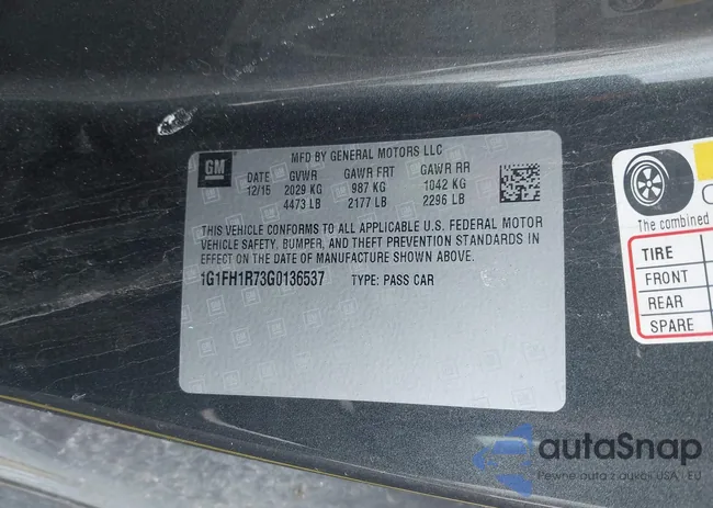 1G1FH1R73G0136537: 43845228