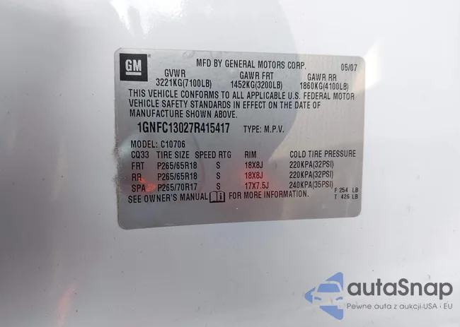 1GNFC13027R415417: 43844554