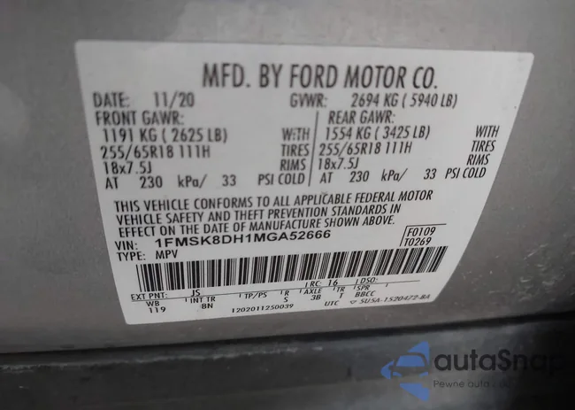 1FMSK8DH1MGA52666: 43844642