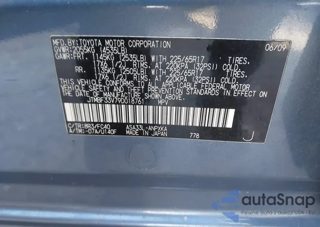 JTMBF33V79D018761: 43844732