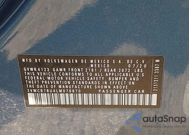 3VWCB7BU4LM076870: 43845929