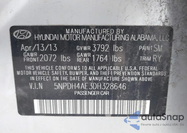 5NPDH4AE3DH328646: 43845501