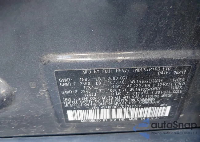 4S4BRBCC7D3222762: 43845532