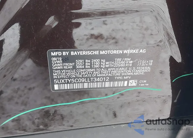 5UXTY5C09LLT34012: 43845598