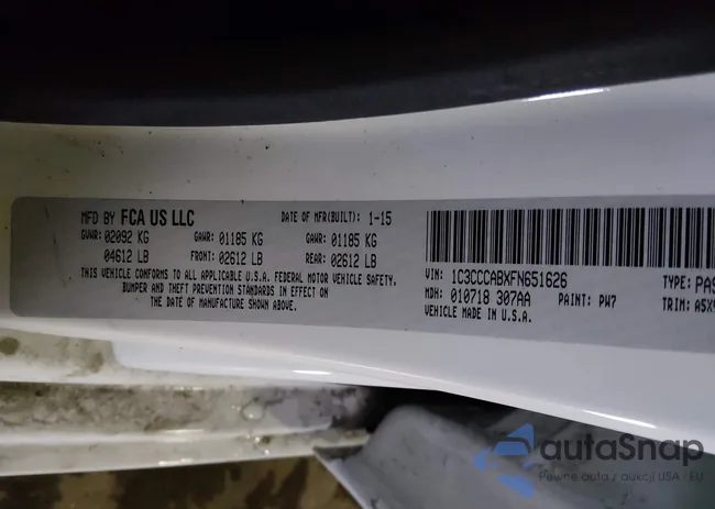 1C3CCCABXFN651626: 43845612