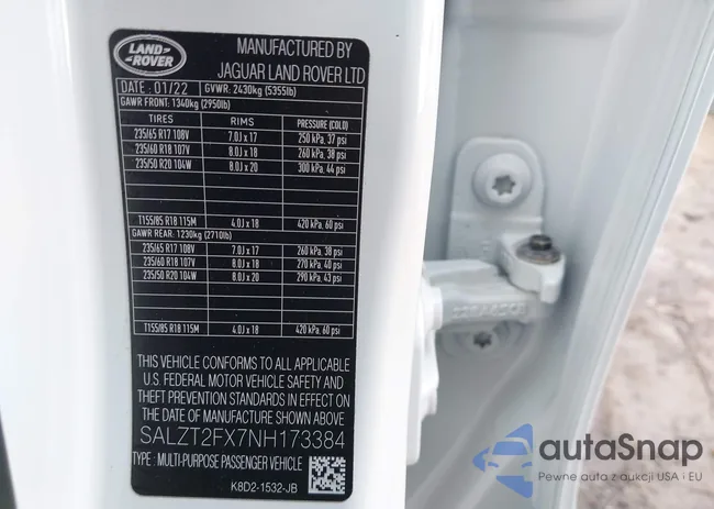 SALZT2FX7NH173384: 43845708