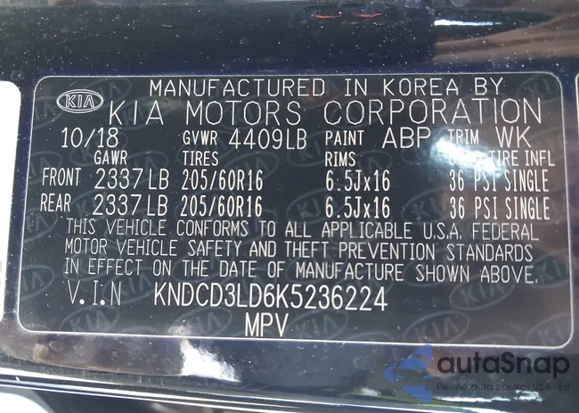 KNDCD3LD6K5236224: 43845759