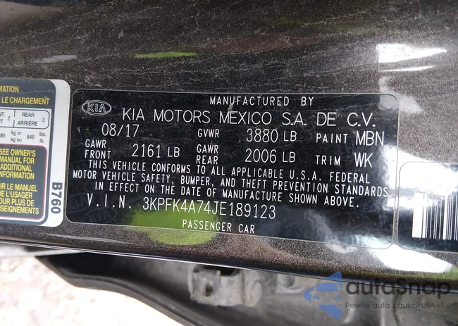 3KPFK4A74JE189123: 43845864