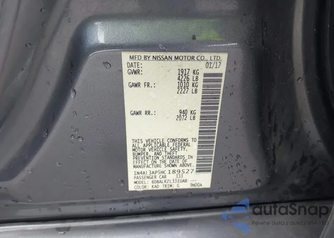 1N4AL3AP5HC189527: 43847003