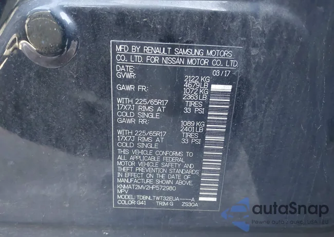 KNMAT2MV2HP572980: 43847057