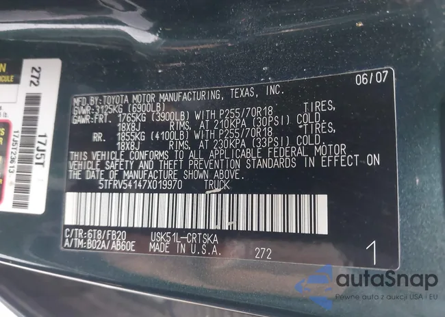 5TFRV54147X019970: 43847096