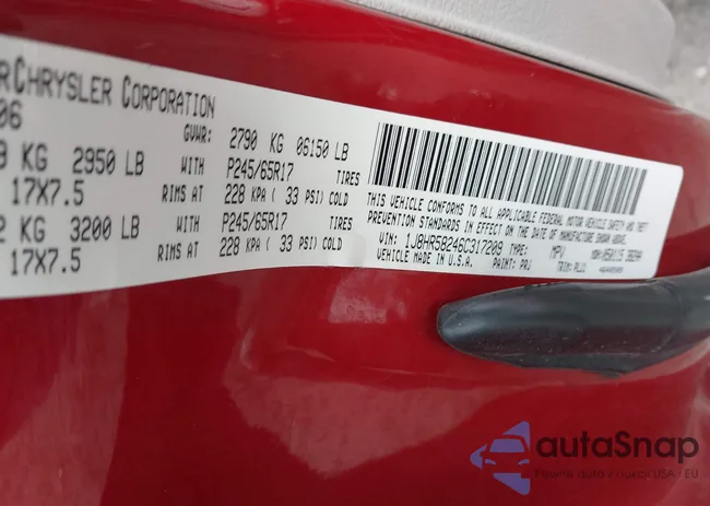 1J8HR58246C317209: 43847189